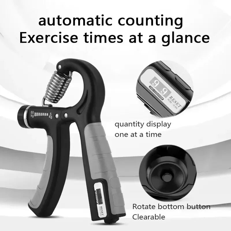 Hand Gripper Exercise with Counter