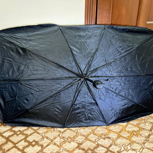 Car Umbrella Sunshade for Windshield – Foldable UV Reflective Cover