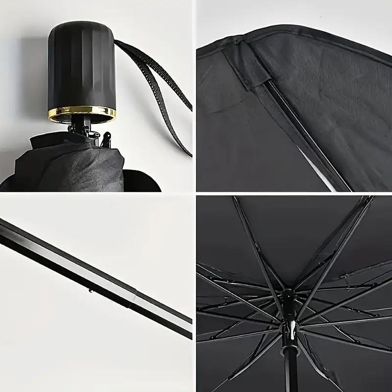 Car Umbrella Sunshade for Windshield – Foldable UV Reflective Cover